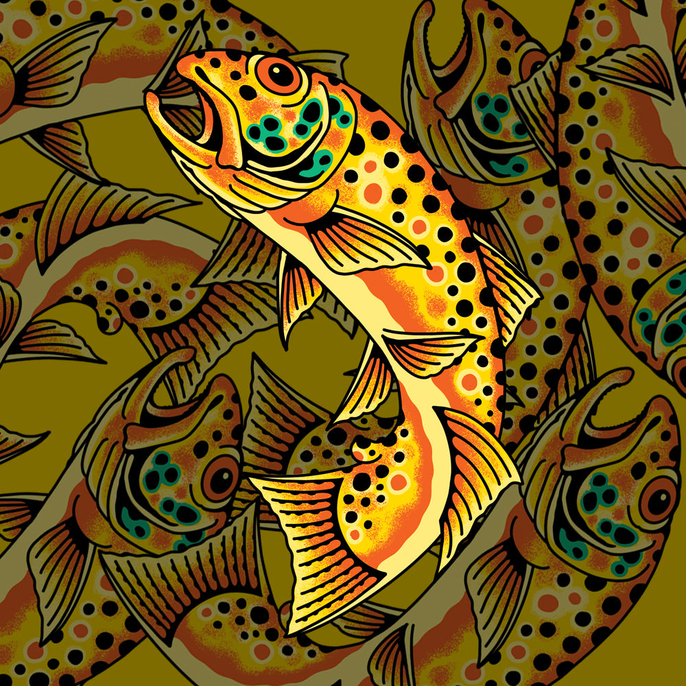 Brown Trout Sticker